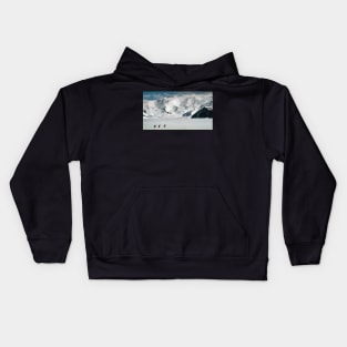 Adelie Penguins at Cape Hallett Kids Hoodie